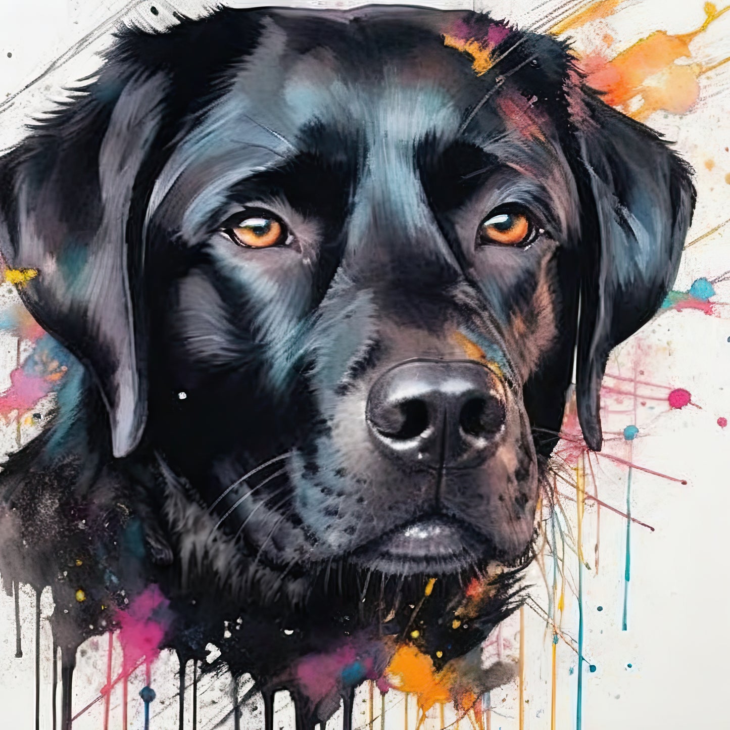 Custom dog canvas art (Your Dog Here)